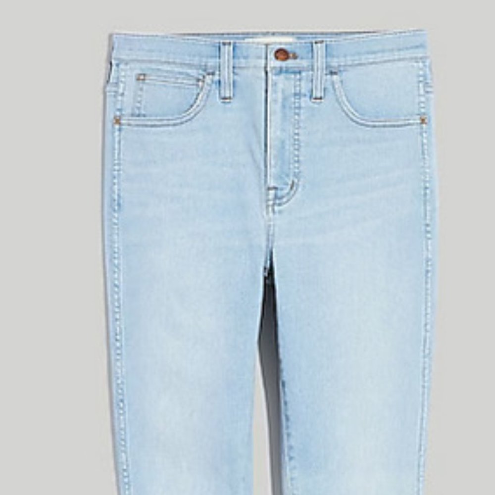 NWOT MADEWELL 10" High-Rise Roadtripper Authentic Skinny Jeans in Catalano Wash